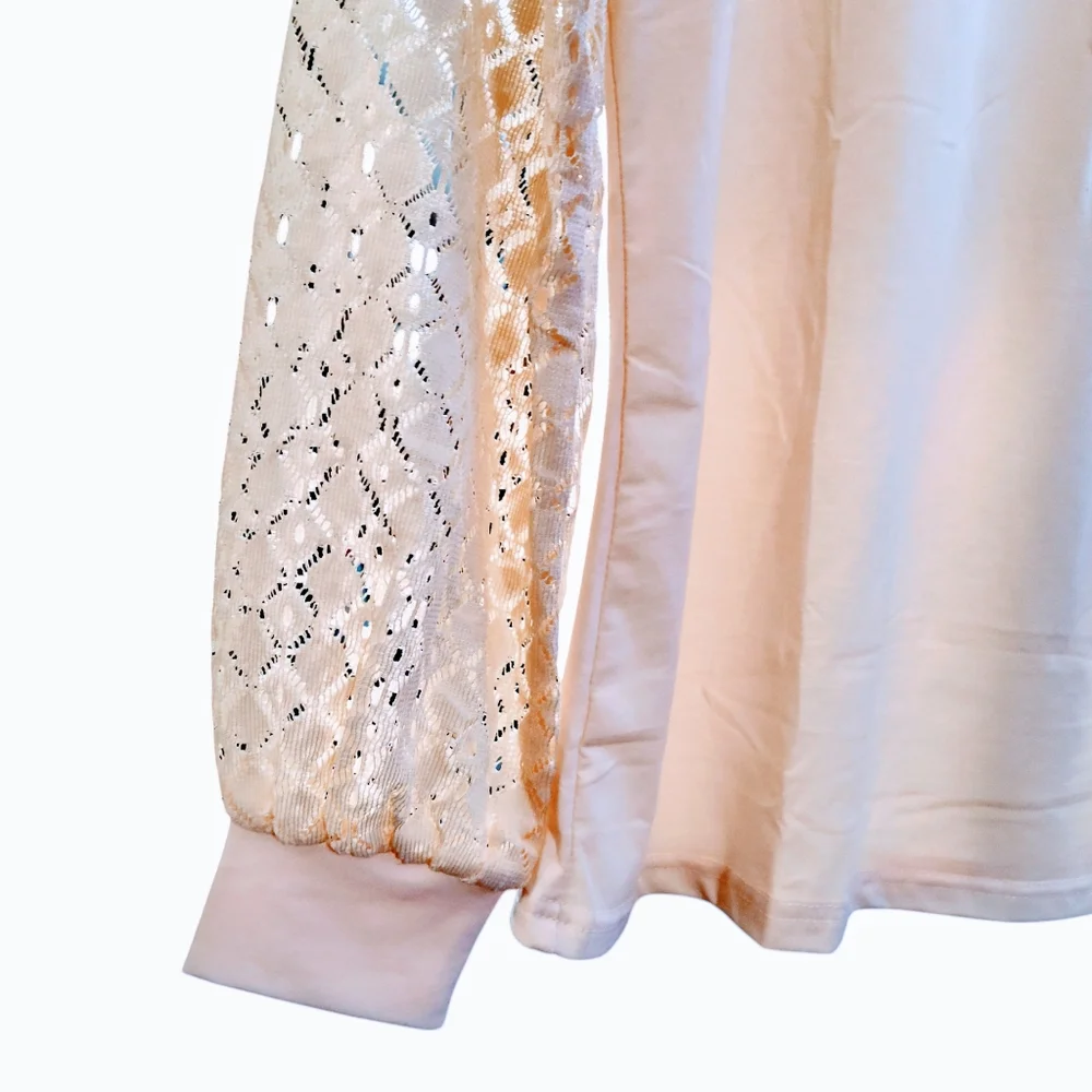 HOTOUCH Lace Long Sleeve Blouse Size Small Womens